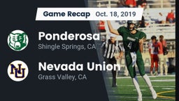 Recap: Ponderosa  vs. Nevada Union  2019