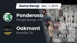 Recap: Ponderosa  vs. Oakmont  2019