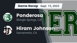 Recap: Ponderosa  vs. Hiram Johnson  2023