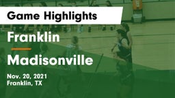 Franklin  vs Madisonville  Game Highlights - Nov. 20, 2021