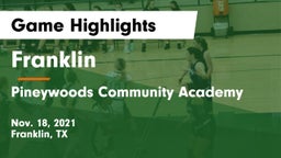 Franklin  vs Pineywoods Community Academy Game Highlights - Nov. 18, 2021