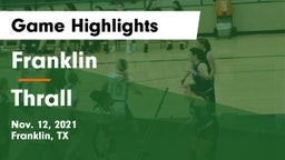 Franklin  vs Thrall  Game Highlights - Nov. 12, 2021