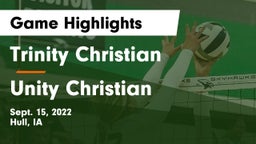 Trinity Christian  vs Unity Christian  Game Highlights - Sept. 15, 2022
