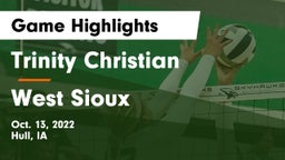 Trinity Christian  vs West Sioux  Game Highlights - Oct. 13, 2022