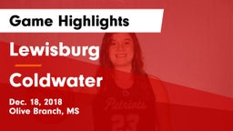 Lewisburg  vs Coldwater Game Highlights - Dec. 18, 2018