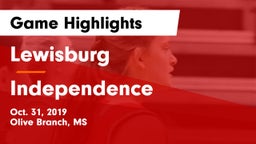 Lewisburg  vs Independence  Game Highlights - Oct. 31, 2019