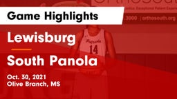 Lewisburg  vs South Panola  Game Highlights - Oct. 30, 2021
