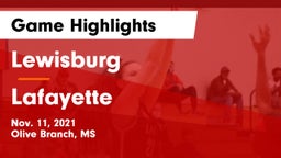 Lewisburg  vs Lafayette  Game Highlights - Nov. 11, 2021