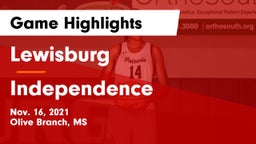 Lewisburg  vs Independence  Game Highlights - Nov. 16, 2021