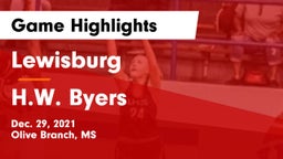 Lewisburg  vs H.W. Byers  Game Highlights - Dec. 29, 2021