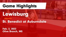 Lewisburg  vs St. Benedict at Auburndale   Game Highlights - Feb. 2, 2022