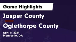Jasper County  vs Oglethorpe County  Game Highlights - April 8, 2024