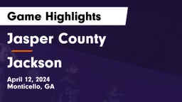 Jasper County  vs Jackson  Game Highlights - April 12, 2024