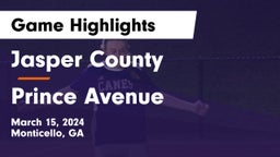 Jasper County  vs Prince Avenue Game Highlights - March 15, 2024