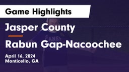 Jasper County  vs Rabun Gap-Nacoochee  Game Highlights - April 16, 2024