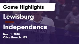 Lewisburg  vs Independence  Game Highlights - Nov. 1, 2018