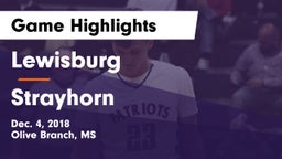Lewisburg  vs Strayhorn  Game Highlights - Dec. 4, 2018