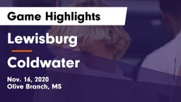 Lewisburg  vs Coldwater Game Highlights - Nov. 16, 2020