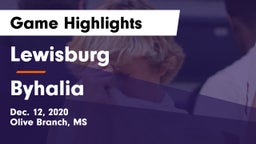 Lewisburg  vs Byhalia Game Highlights - Dec. 12, 2020