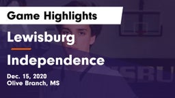 Lewisburg  vs Independence  Game Highlights - Dec. 15, 2020