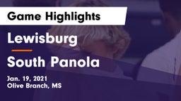 Lewisburg  vs South Panola  Game Highlights - Jan. 19, 2021