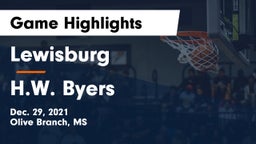 Lewisburg  vs H.W. Byers Game Highlights - Dec. 29, 2021