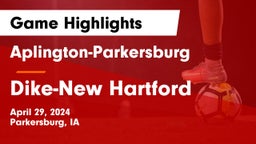 Aplington-Parkersburg  vs ****-New Hartford  Game Highlights - April 29, 2024