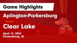 Aplington-Parkersburg  vs Clear Lake  Game Highlights - April 12, 2024