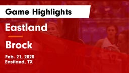 Eastland  vs Brock  Game Highlights - Feb. 21, 2020