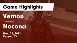 Vernon  vs Nocona  Game Highlights - Nov. 22, 2022