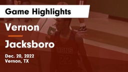 Vernon  vs Jacksboro  Game Highlights - Dec. 20, 2022