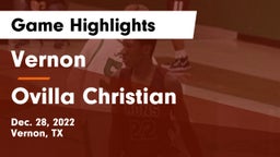 Vernon  vs Ovilla Christian  Game Highlights - Dec. 28, 2022