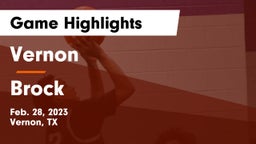 Vernon  vs Brock  Game Highlights - Feb. 28, 2023