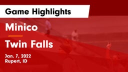 Minico  vs Twin Falls  Game Highlights - Jan. 7, 2022