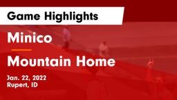 Minico  vs Mountain Home  Game Highlights - Jan. 22, 2022