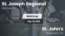 Matchup: St. Joseph Regional vs. St. John's  2016