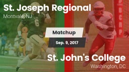 Matchup: St. Joseph Regional vs. St. John's College  2017