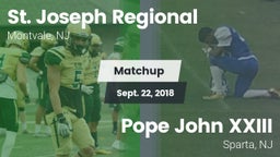 Matchup: St. Joseph Regional vs. Pope John XXIII  2018