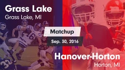 Matchup: Grass Lake High vs. Hanover-Horton  2016