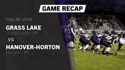 Recap: Grass Lake  vs. Hanover-Horton  2016