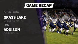 Recap: Grass Lake  vs. Addison  2016