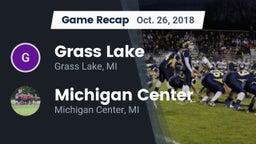 Recap: Grass Lake  vs. Michigan Center  2018
