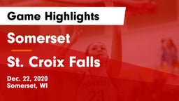 Somerset  vs St. Croix Falls  Game Highlights - Dec. 22, 2020