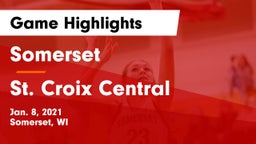 Somerset  vs St. Croix Central  Game Highlights - Jan. 8, 2021