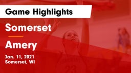 Somerset  vs Amery  Game Highlights - Jan. 11, 2021