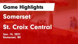 Somerset  vs St. Croix Central  Game Highlights - Jan. 14, 2021