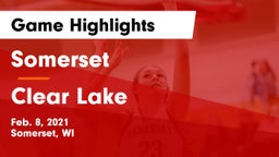 Somerset  vs Clear Lake  Game Highlights - Feb. 8, 2021