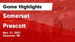 Somerset  vs Prescott  Game Highlights - Nov. 21, 2023