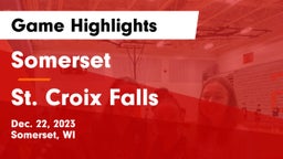 Somerset  vs St. Croix Falls  Game Highlights - Dec. 22, 2023