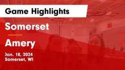 Somerset  vs Amery  Game Highlights - Jan. 18, 2024